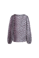 Bilie top | Gray Melange/Mauve Wine
