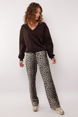 Bindi broek | Sand/Olive Green