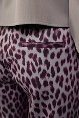 Bindi broek | Gray Melange/Mauve Wine