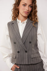 Rosa gilet | Gray