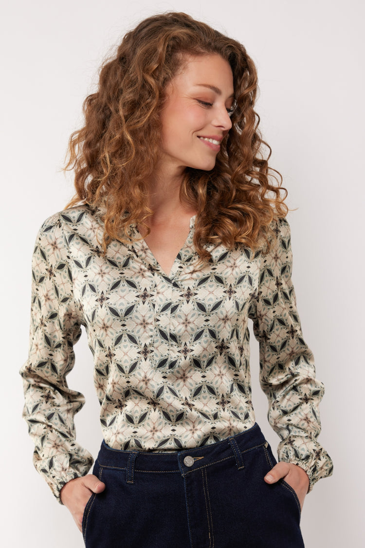 Elita top | Sand/Color Mix