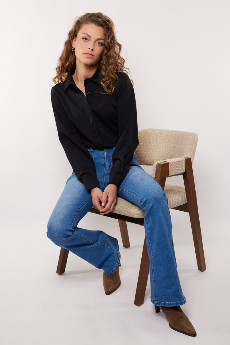 Hedy Bluse | Schwarz