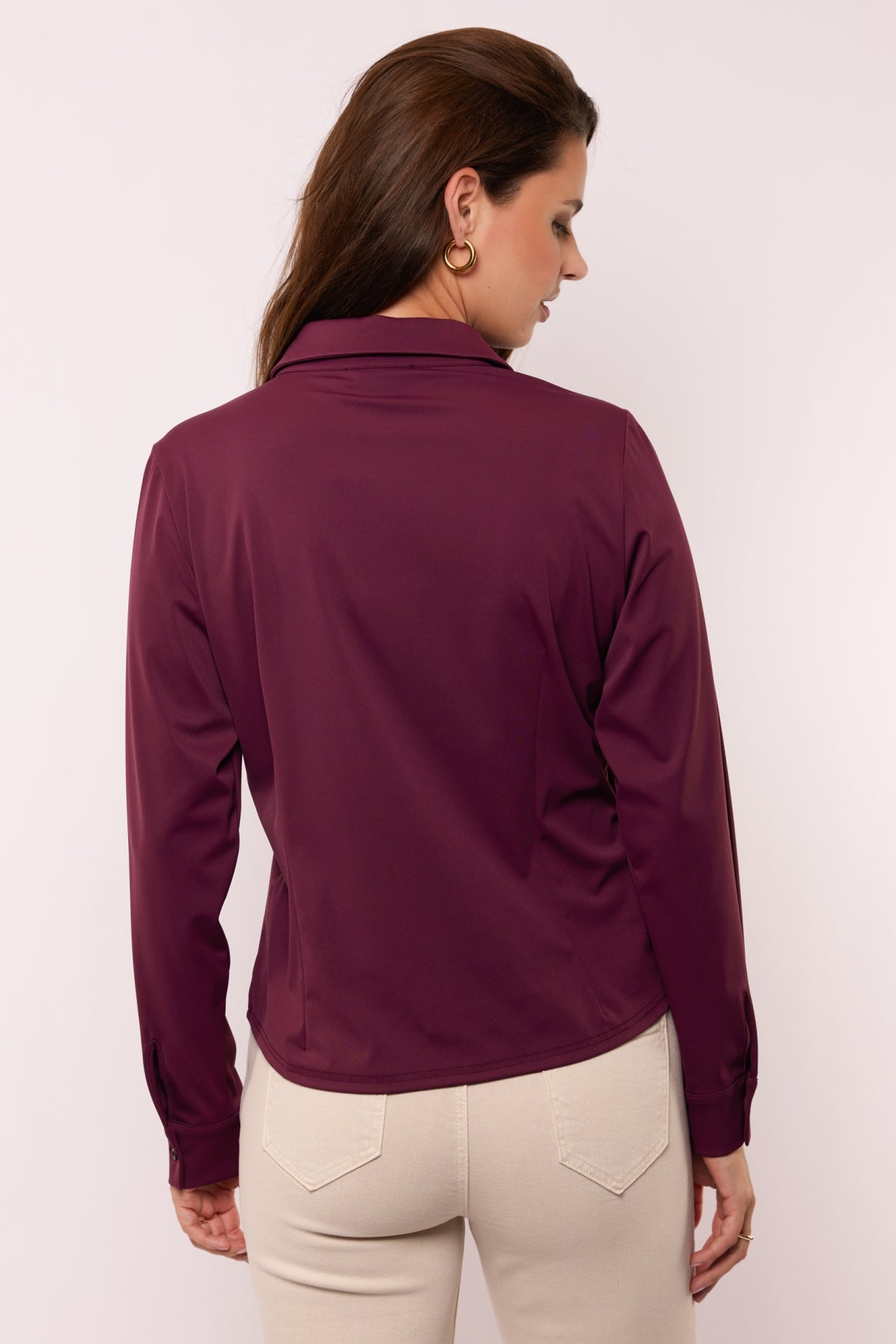Hedy Bluse | Mauve Wein
