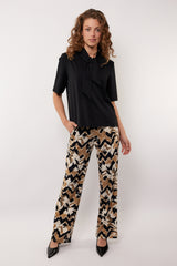 Bindi broek | Light Camel/Black