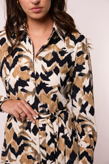 Bibian dress | Light Camel/Black