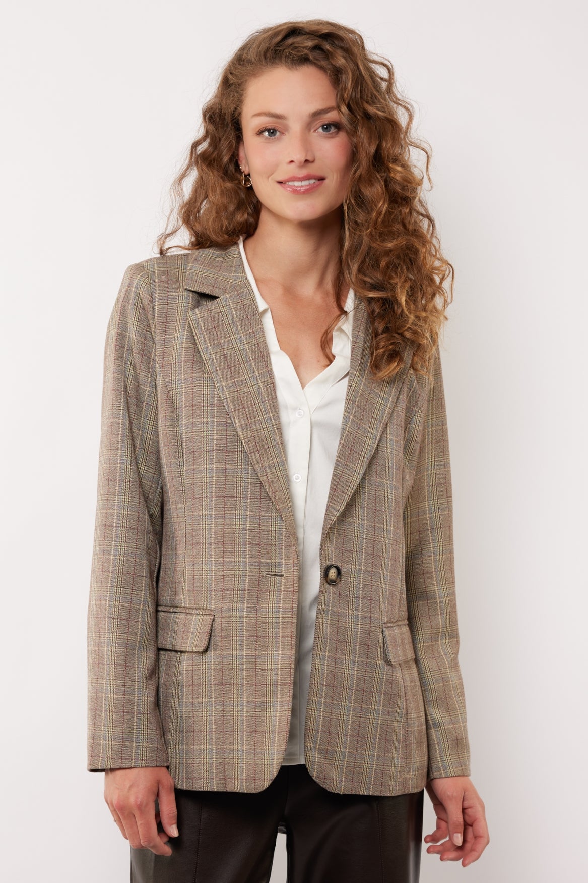 Emmeline Blazer | Mondstein/Holzasche