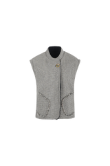 Kamala gilet | Black/Olive Green