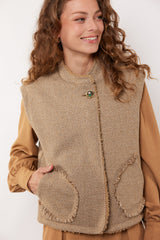 Kamala gilet | Oak Buff/Wood Ash