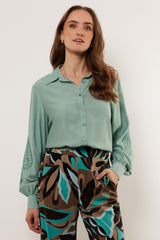 Tilly Bluse | Grauer Nebel