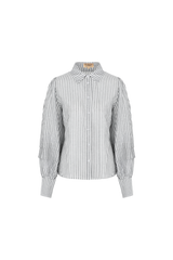 Livia blouse | Offwhite/Black
