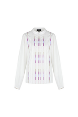 Elive Bluse | Offwhite/Warmviolett