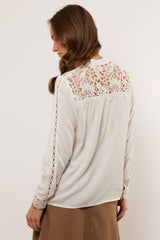 Bluse Elane | Cremefarben