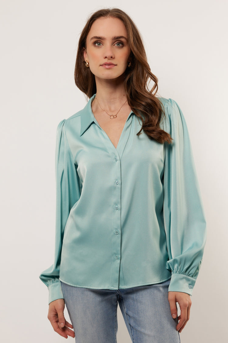 Layne blouse | Green Mint