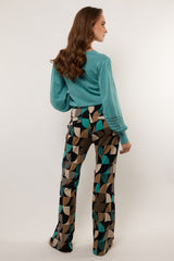 Nelly broek | Black/Arctic Blue