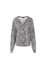 Mollie blouse | Gravel/Black