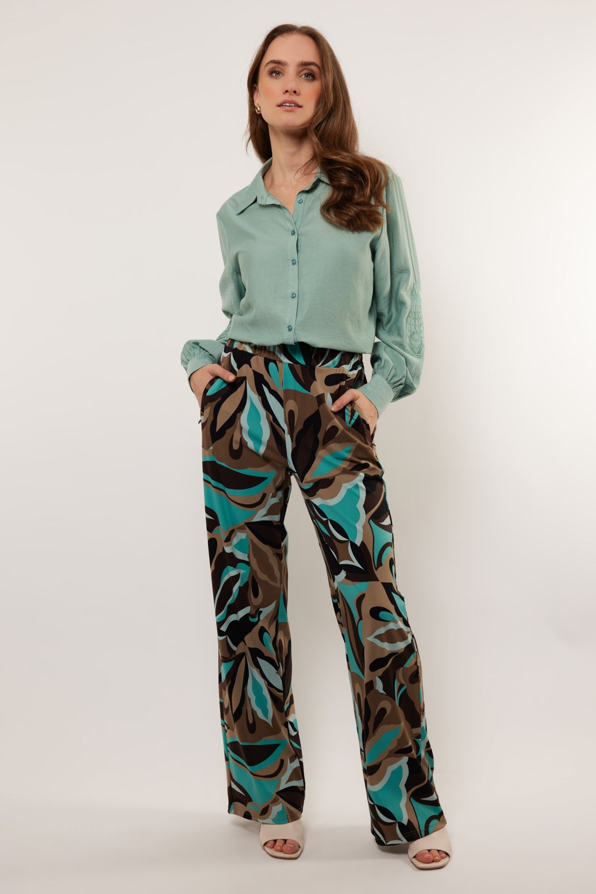 Tias broek | Sahara/Arctic Blue