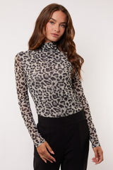 Tyra top | Sand/Black