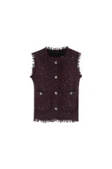 Zaria gilet | Midnight Purple