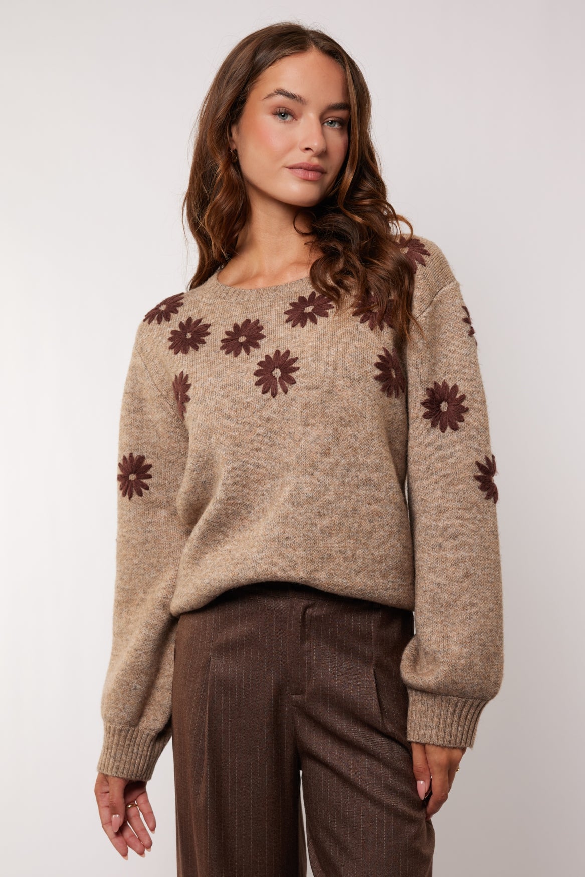 Zaina sweater | Grey Brown