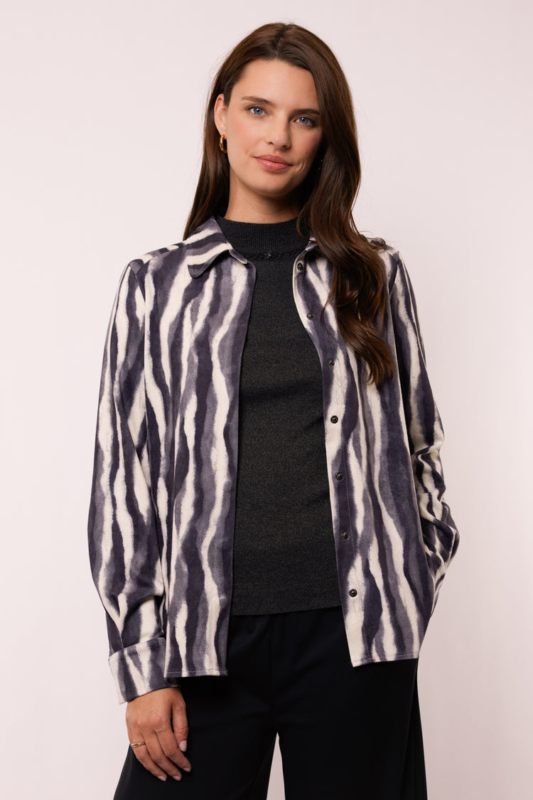 Lupita blouse | Black/Night Grey