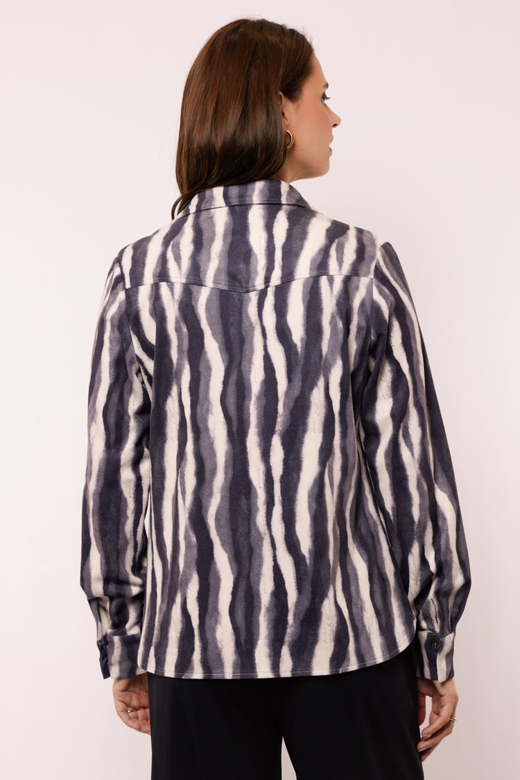 Lupita blouse | Black/Night Grey