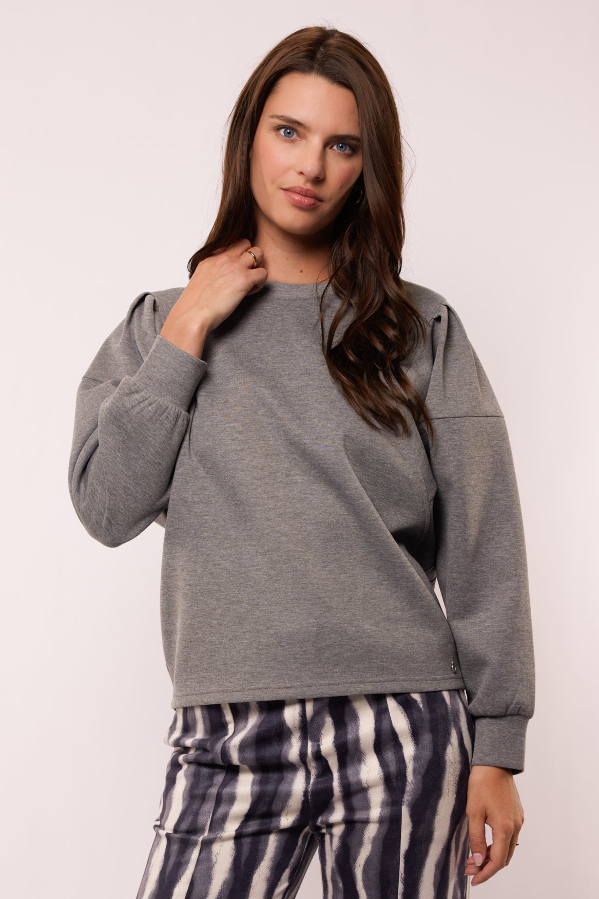 Prune sweater | Gray Melange