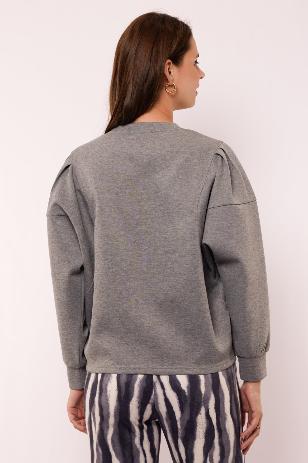 Prune sweater | Gray Melange