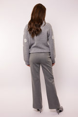 Sidonie Hose | Grau Melange