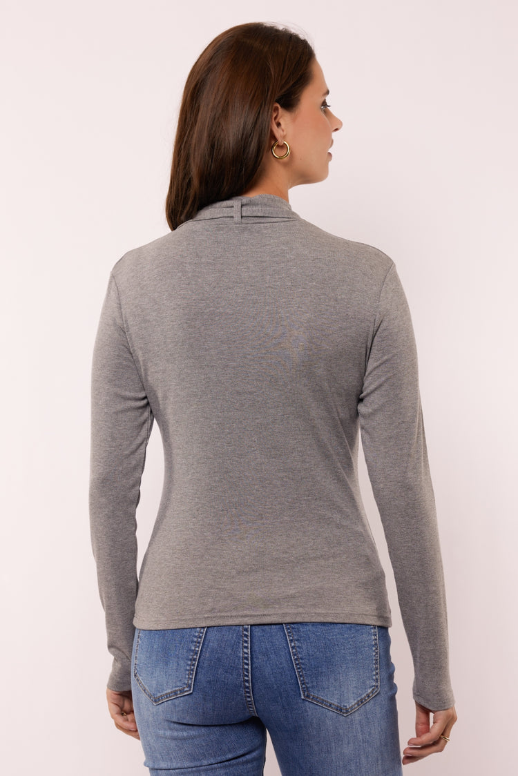 Charlotte top | Gray Melange