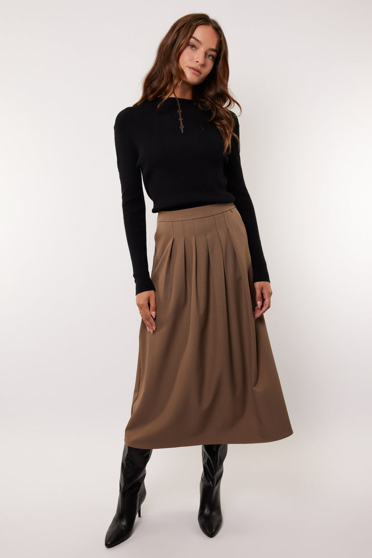 Yann skirt | Grey Brown