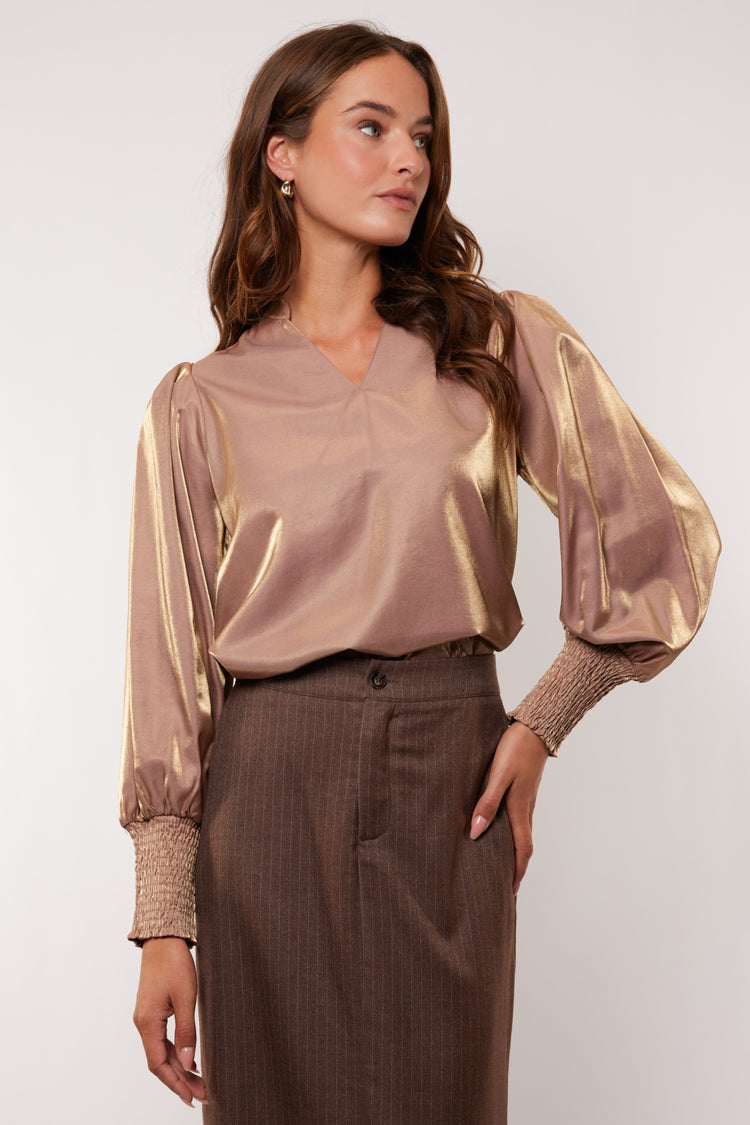 Sigourney top | Grey Brown