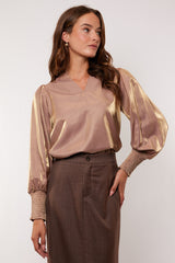 Sigourney top | Grey Brown