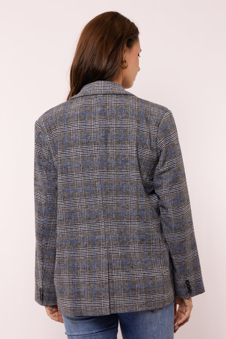 Freesia blazer | Night Grey/Off White