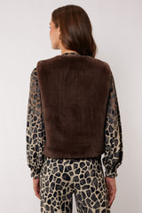 Lalita gilet | Dark Brown