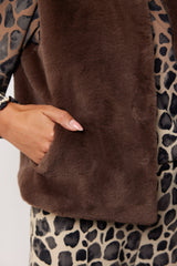 Lalita gilet | Dark Brown