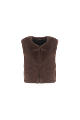 Lalita gilet | Dark Brown