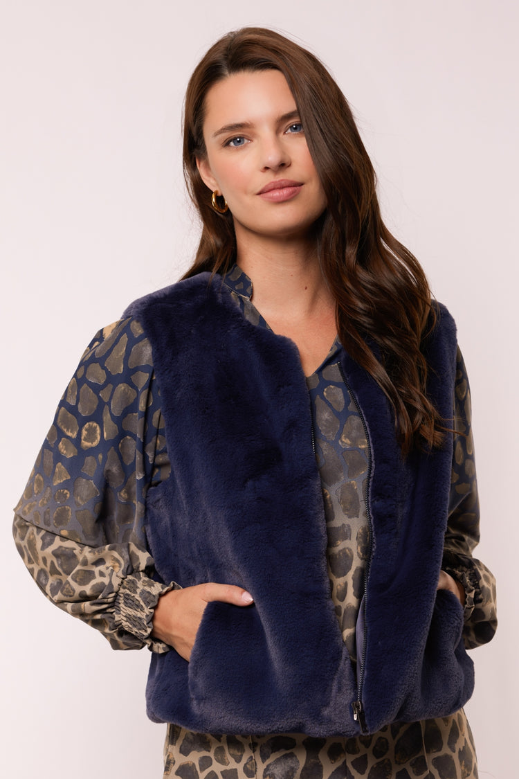 Lalita gilet | Dark Night Blue