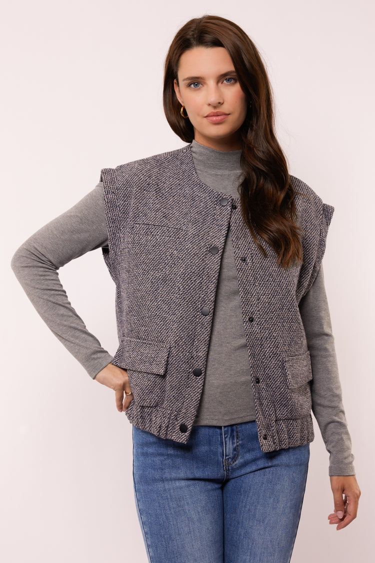 Meissa waistcoat | Dark Night Blue/Black