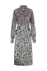 Bibian jurk | Wood Ash/Grey Brown