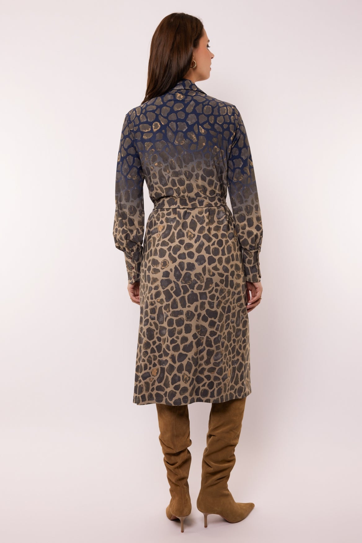 Bibian jurk | Sahara/Dark Night Blue