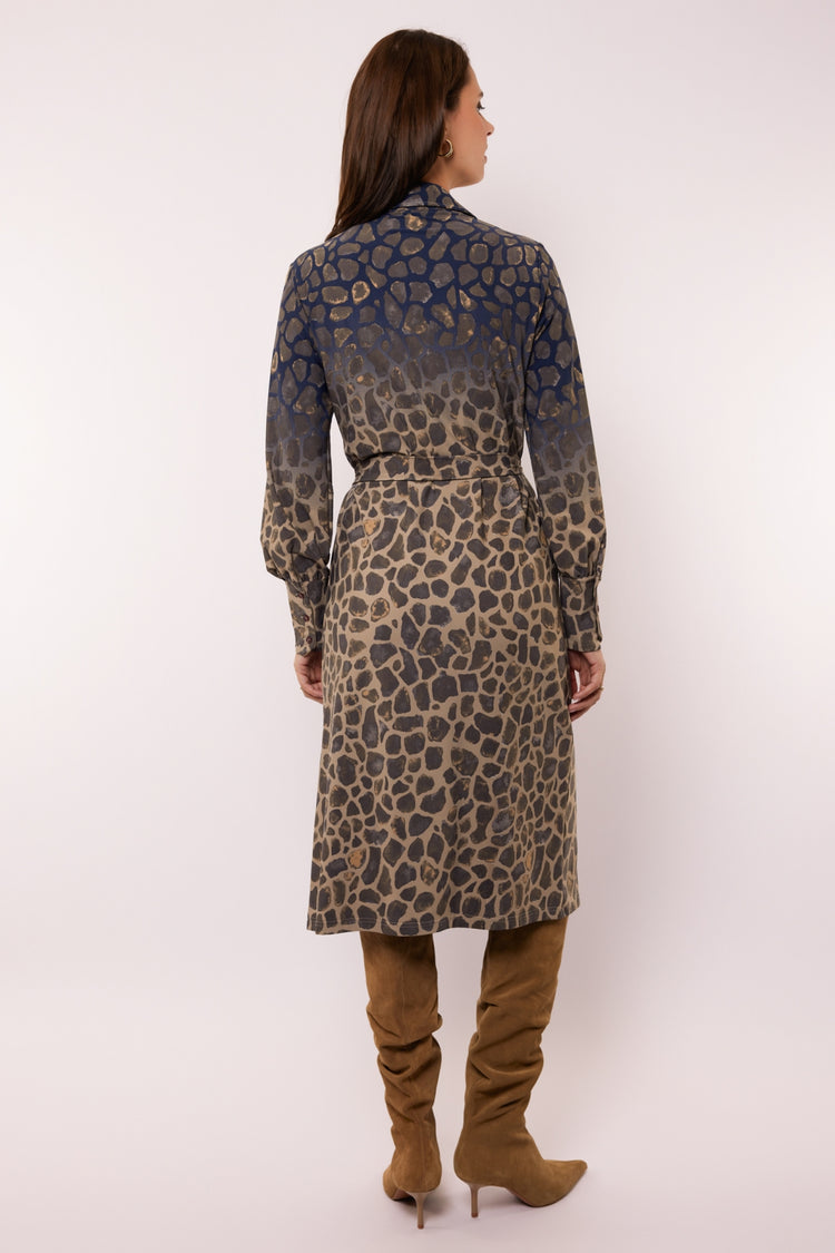 Bibian jurk | Sahara/Dark Night Blue