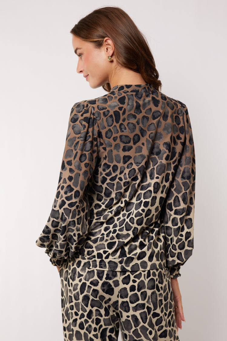 Darina top | Wood Ash/Gray Brown