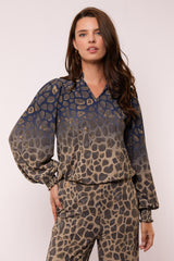Darina Top | Sahara/Dunkelnachtblau