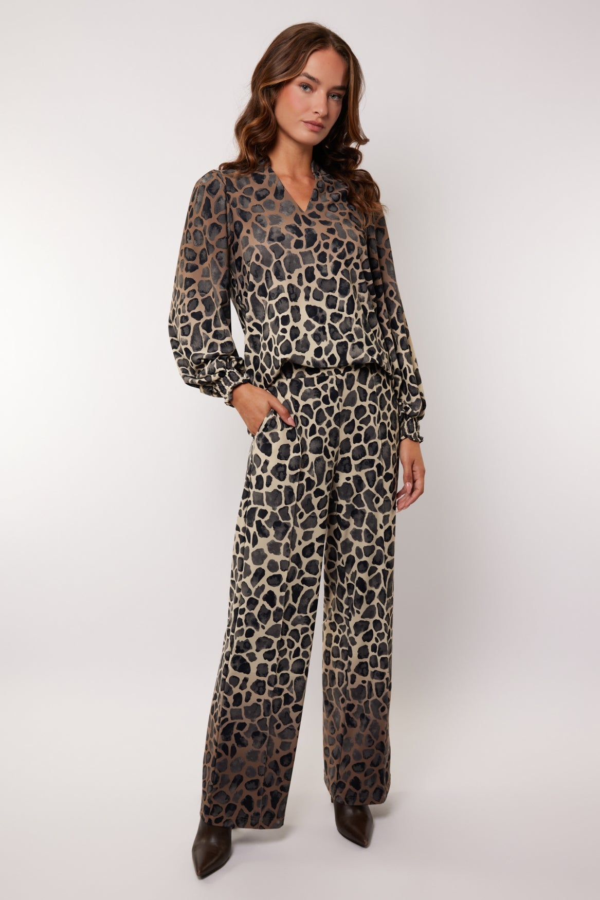 Tahlia pants | Wood Ash/Gray Brown