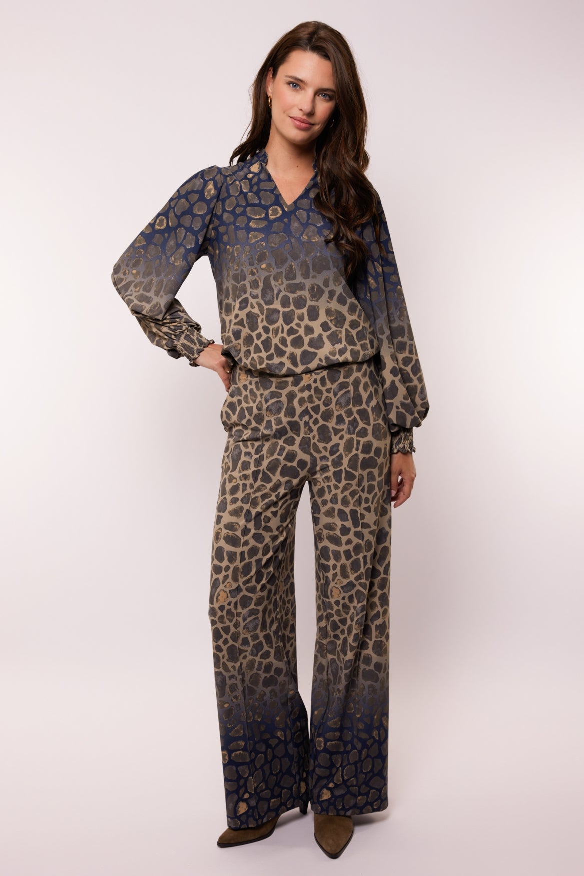 Tahlia pants | Sahara/Dark Night Blue