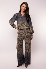 Tahlia broek | Sahara/Dark Night Blue