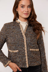 Aanya jacket | Grey Brown