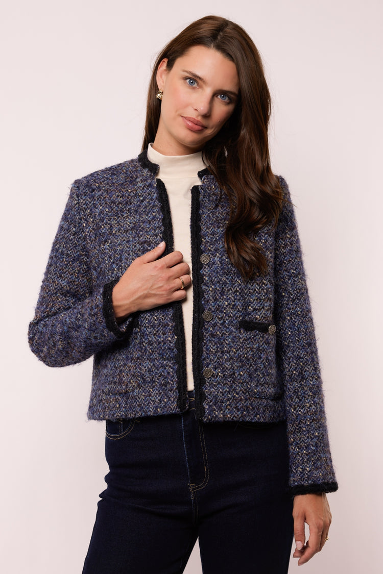 Aanya jacket | Dark Night Blue