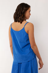 Romain top | Cornflower Blue
