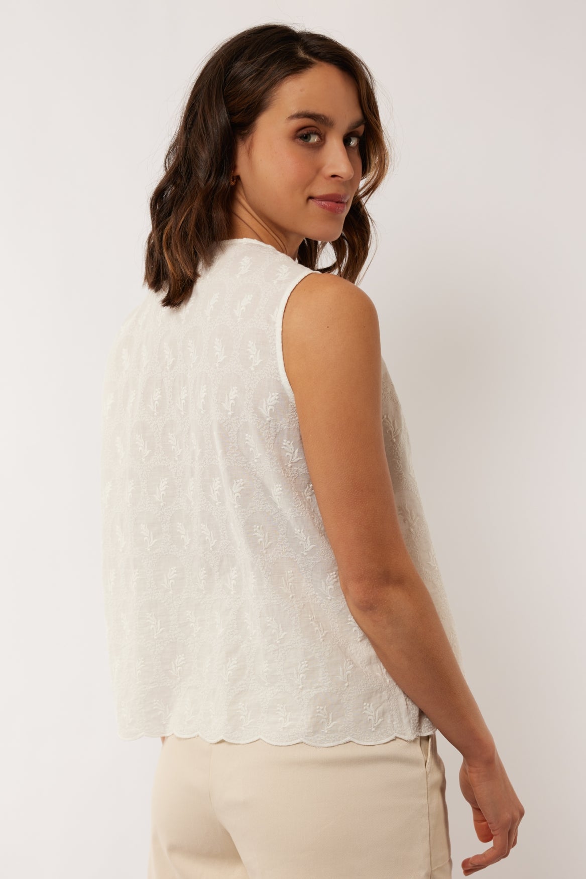 Bluse Leonor | Strahlendes Weiß